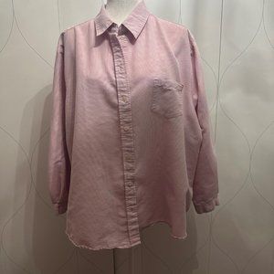 Allison Daley II Top Women's 24W Shirt Pink Button-Up